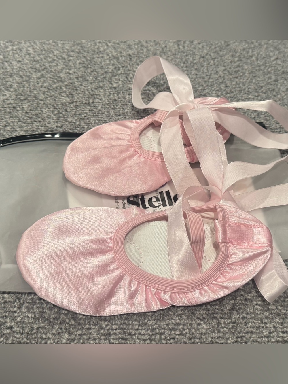 Stelle Light Pink Satin Ballet Slippers for Kids